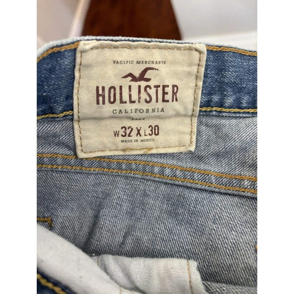 Men's Hollister‎ button butterfly jeans 32/30 distressed